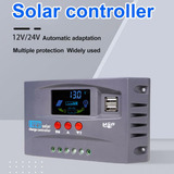 Controlador De Recarga Solar Automático De 12 Volts 24 Volts
