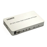 Controlador De Vídeo Wall 2x2 Com Usb Hdmi 4k