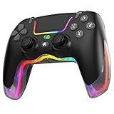 Controlador Sem Fio Para Jogos De Controle Remoto Gamepad De Vibração De Motor Duplo Sensor Giroscópio De 6 Eixos Suporte Para Configurações De Macro De Expansão Traseira Luzes Frias Aplicável A PS4 Switch Ios13 14 15 Mfi Telefone Android Tablet Computador Pc Notebook