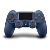 Controlador Sem Fio Sony Dualshock 4 Midnight Blue Ps4