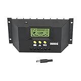 Controlador Solar 12V 24V Controlador De Carga Solar PWM Com Sonda De Temperatura Painel Solar Com Tela LCD 12V 24V Inteligente Controladores De Energia 10A 