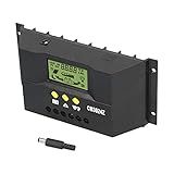 Controlador Solar 12V 24V Controlador De Carga Solar PWM Com Sonda De Temperatura Painel Solar Com Tela LCD 12V 24V Inteligente Controladores De Energia 20A 
