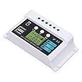 Controlador Solar Branco 12V 24V Autoajustável 5V 3A Saída USB Controlador Solar Para Uso Comercial 10A 