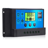Controlador Solar Carga Pwm 10a Automático Regulador Usb Lcd