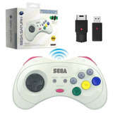 Controle 8 Button Saturn Sega Retro bit Wireless Sem Fio Cor Branco Nome Do Desenho Saturn
