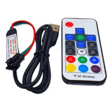 Controle Adaptador Usb 5v P Fita Led Ws2811 Tv Pc 0142 Cor Da Luz Rgb Tensão De Operação 12v 110v 220v