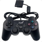 Controle Analógico Com Fio Compatível Psone Playstation 2