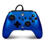 Controle Azul Para Xbox One Powera Com Fio Sapphire Fade