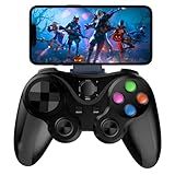 Controle Bluetooth Para Celular Android Ios Pc Com Suporte Incluso Sem Fio Wireless AL G7 Joystick Gamepad Com Compatibilidade Universal Smartphones E IPhone Preto 