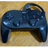 Controle Classic Pro Compatível Wii Preto