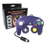 Controle Clássico Compatível Nintendo Wii u Game Cube Roxo