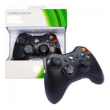 Controle Com Fio Usb Para Pc  Xbox 360   Cor Preto