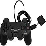 Controle Compatível Com Playstation 2 Dualshock 2 Ps2 Slim Joystick Preto