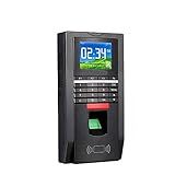 Controle De Acesso Biométrico De Impressão Digital E Presença De Tempo Dedo Senha Cartão De Proximidade TCP IP Realand Para Funcionário Preto E Branco