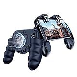 Controle De Jogo Móvel Para PUBG Função De Dissipação De Calor De Ventilador De Resfriamento Integrado Acionador De Jogo Joystick De Mira Botão Auxiliar Gamepad Shooter Auxiliar Sensível