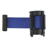 Controle De Multidão Da Da Fila Do Stanchion Retrátil Azul