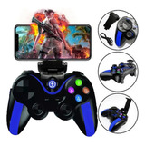 Controle Gamepad Bluetooth Celular Android E Ios Para Jogos Cor Azul