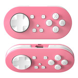 Controle Gamepad Mini Para Nintendo Switch Com Luzes Rgb Cor Rosa