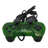 Controle Jogos Playstation Ps1 E Ps2 Com Vibração Com Fio