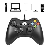 Controle Joystick Com Fio Compatível Com Xbox 360 Slim PC Smartphone Notebook Gamepad
