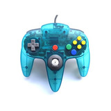Controle Joystick Compatível Nintendo 64 Play Game Azul