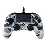 Controle Joystick Nacon Ps4 Nacon Wired Compact Controller For Ps4 Standard Camuflagem Cinza