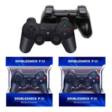 Controle Joystick Sem Fio Para Playstation 3 Ps3 Kit Com 2