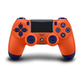 Controle Joystick Sem Fio Sony Playstation Dualshock 4 Ps4 Sunset Orange