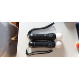Controle Joystick Sem Fio Sony Playstation Move Preto 2 Un 
