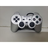Controle Joystick Sony Playstation Dualshock 2 Satin Silver