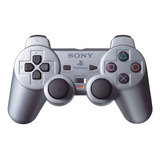 Controle Joystick Sony Playstation Dualshock 2 Satin Silver