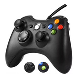 Controle Manete Com Fio Xbox 360 Pc Slim Joystick Vibra