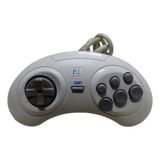 Controle Mega Drive Branco Original Sega Tectoy Cod B1