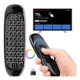 Controle Mini Teclado Universal Smart Tv Pc Netflix Sem Fio