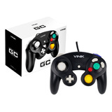 Controle Modelo Pc Game Cube Usb Plug And Play Vinik Preto