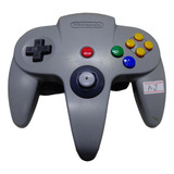 Controle Nintendo 64 N64 Cinza Orig Cod Aj Direcional Molinh