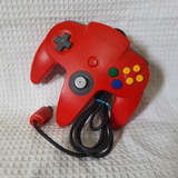 Controle Nintendo 64 N64 Vermelho Original Analógico 100 