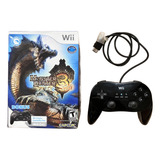 Controle Nintendo Wii Classic Pro Controller Preto Wiimote