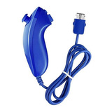 Controle Nunchuk Compatível Com Nintendo Wii E Wii U Azul Cor Azul