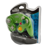 Controle Old Skool Nintendo Game Cube   Verde E Azul