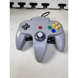 Controle Original Nintendo 64 Cinza Perfeito Analógico 100 