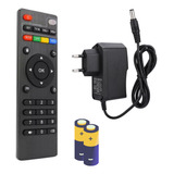 Controle Para Aparelho Tv Box Fonte 5v 2a Pilha Brinde
