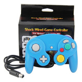 Controle Para Game Cube Nintendo Wii   Wii U Switch Pc Azul