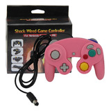 Controle Para Game Cube Nintendo Wii   Wii U Switch Pc Rosa