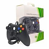 Controle Para PC Com Fio- 2-10 Metros De Cabo- Vibração Dupla- Preto