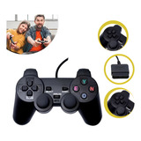 Controle Para Playstation 2 Com Fio E Analógico Preto Play 2
