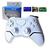 Controle Para Smart TV Samsung Xbox Game Pass LG TCL Philips PS4 PS3 Bluetooth Universal Celular Android Tablet Double Shock Vibração AU7700 AU8000 BU8000 CU7700 CU8000 DU8000 TU8000 QLED AI OLED BIG Branco 