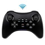 Controle Para Wii U Bigaint Wireless Pro Controle Bluetooth Gamepad Conectado Ao Console Wii U Joystick Analógico Duplo Preto