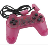 Controle Playstation 1 Ps One Players Rosa Acrilico Novo 