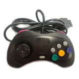 Controle Plug Oficial Compatível Com Sega Saturn Preto C14pc